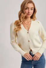 509 Broadway Button Down V-Neck Cardigan