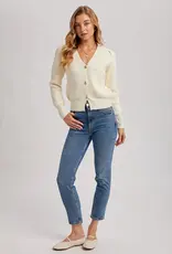 509 Broadway Button Down V-Neck Cardigan