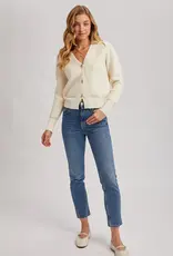 509 Broadway Button Down V-Neck Cardigan