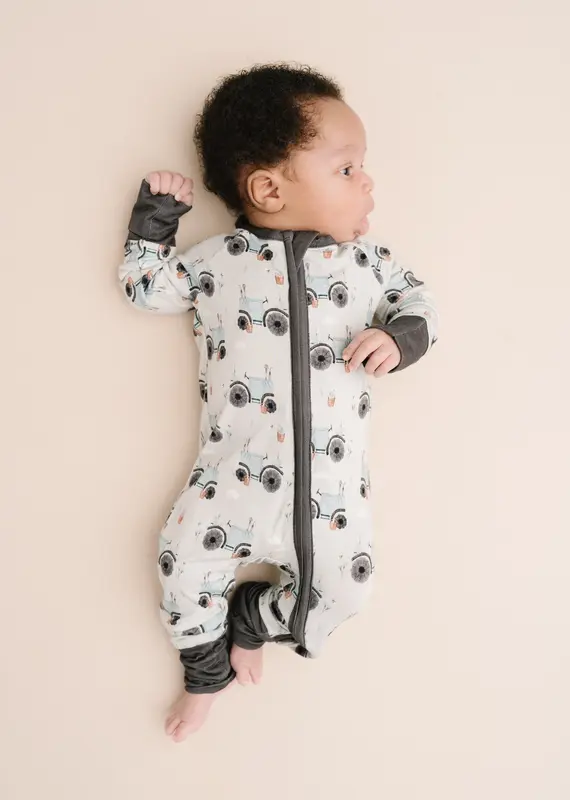 509 Broadway Blue Tractor Bamboo Sleeper