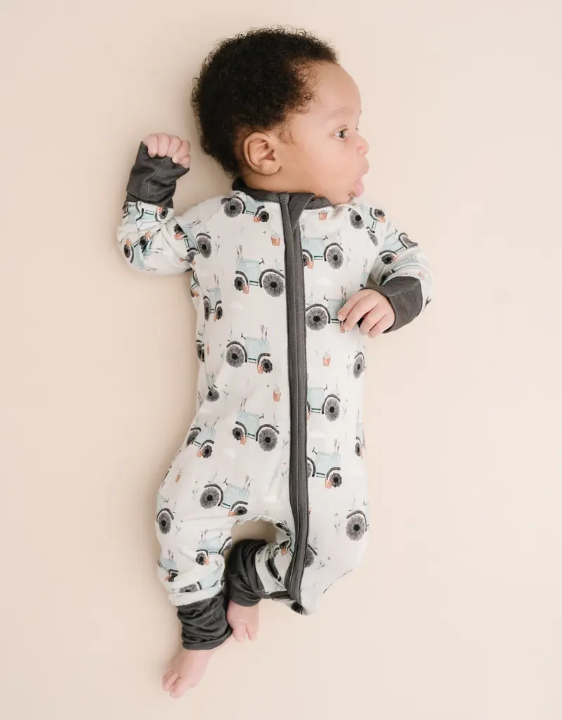 509 Broadway Blue Tractor Bamboo Sleeper