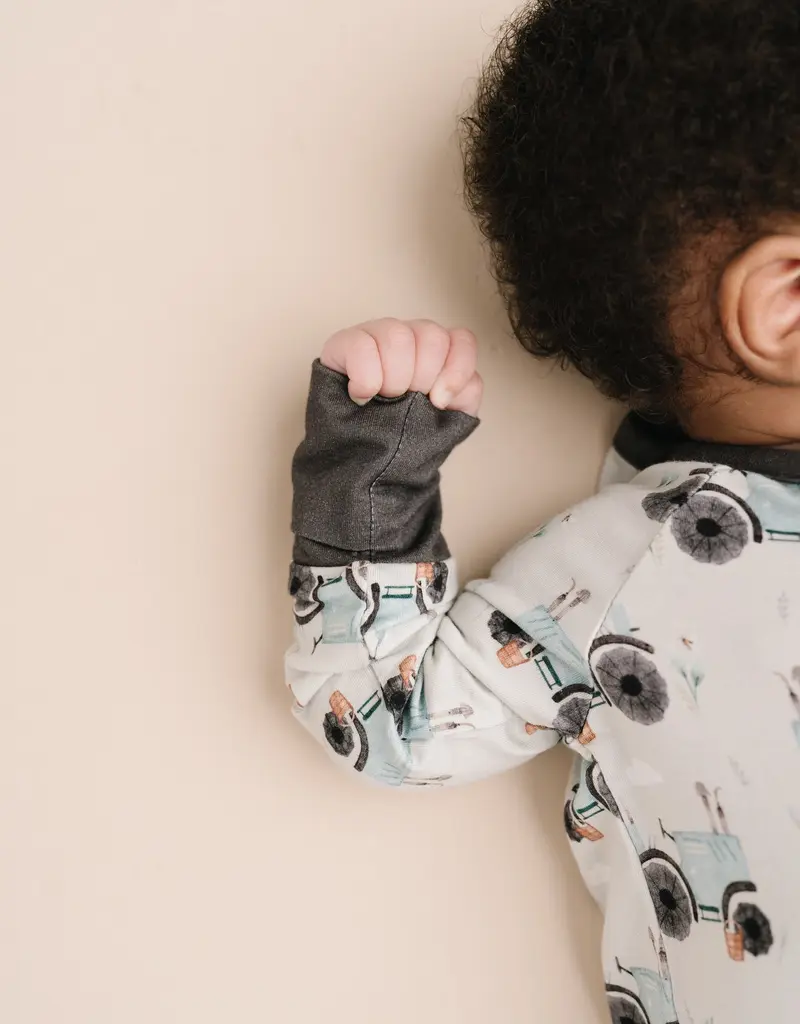 509 Broadway Blue Tractor Bamboo Sleeper