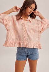 509 Broadway Stripe Button Down Shirt