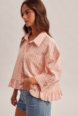 509 Broadway Stripe Button Down Shirt