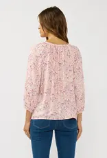 509 Broadway Raglan Puff Sleeve V-Neck