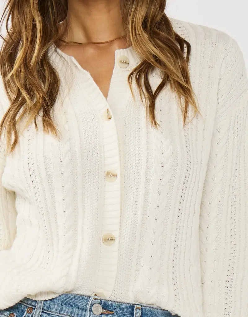 509 Broadway Cable Knit Cardigan
