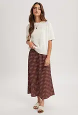 509 Broadway Texture Short Sleeve Sweater