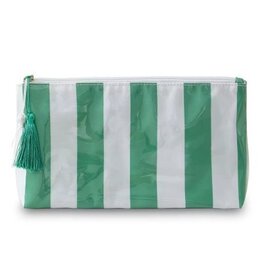 509 Broadway Travel Stripe Cosmetic Makeup Bag
