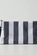 509 Broadway Travel Stripe Cosmetic Makeup Bag