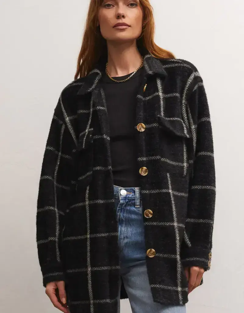 Z Supply Plaid Tucker Jacket