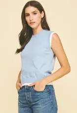 509 Broadway Double Layer Sleeveless Knit Top