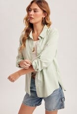 509 Broadway Stripe Button Down Shirt