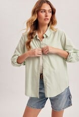 509 Broadway Stripe Button Down Shirt