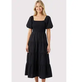 509 Broadway Smocked Bodice Square Neck