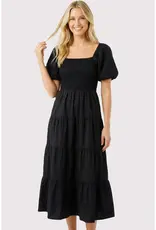 509 Broadway Smocked Bodice Square Neck