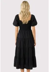 509 Broadway Smocked Bodice Square Neck