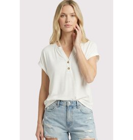509 Broadway Henley SS Button Top
