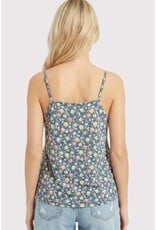 509 Broadway V-Neck Floral Tank Top