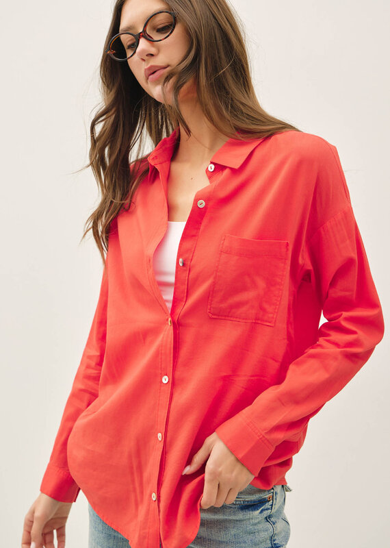 509 Broadway Oversized Classic Button Shirt