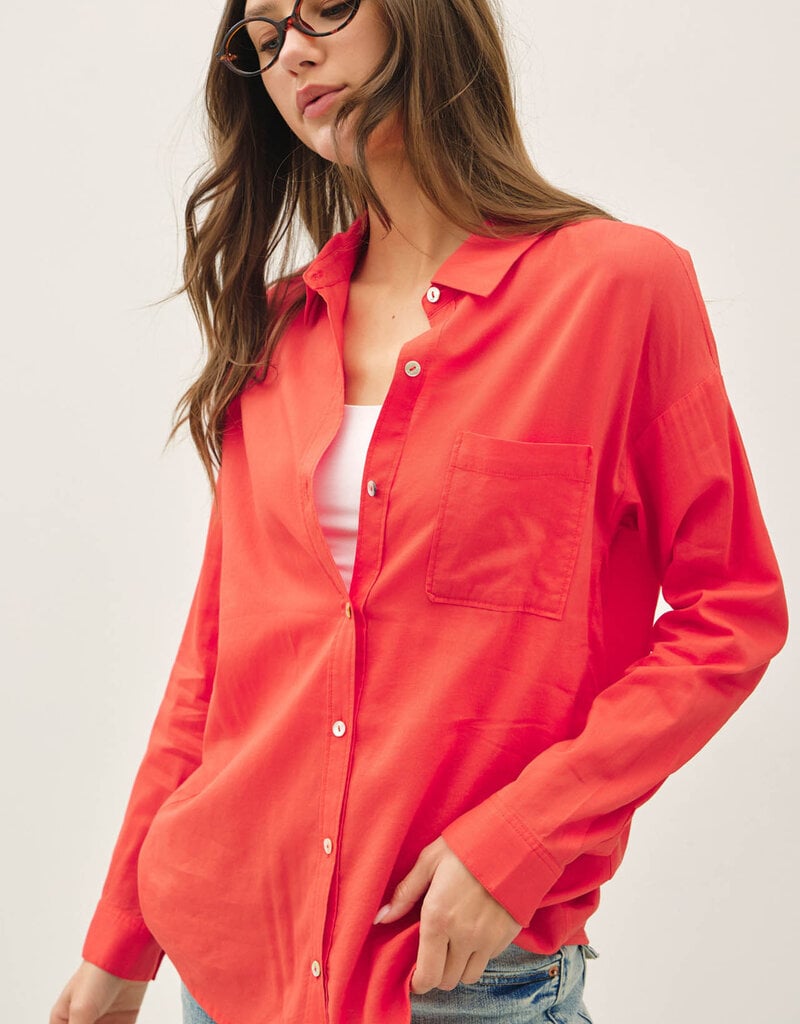 509 Broadway Oversized Classic Button Shirt