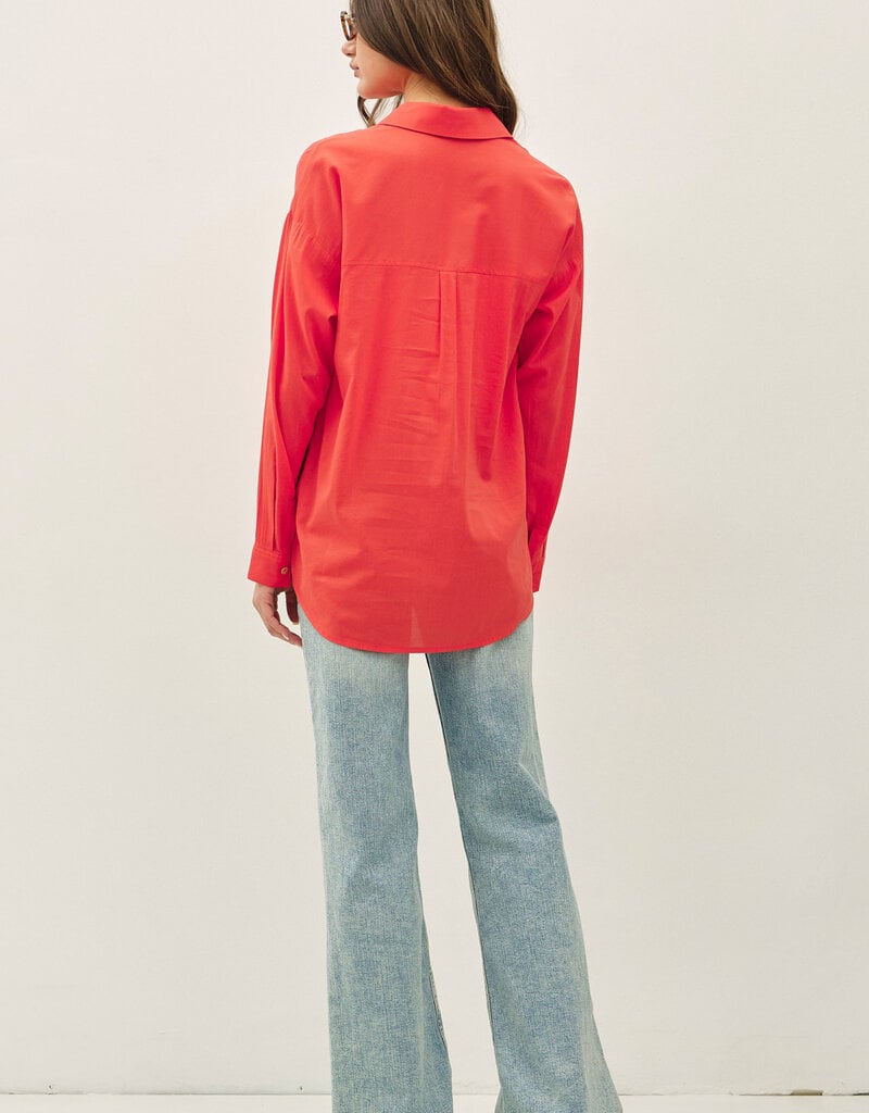 509 Broadway Oversized Classic Button Shirt