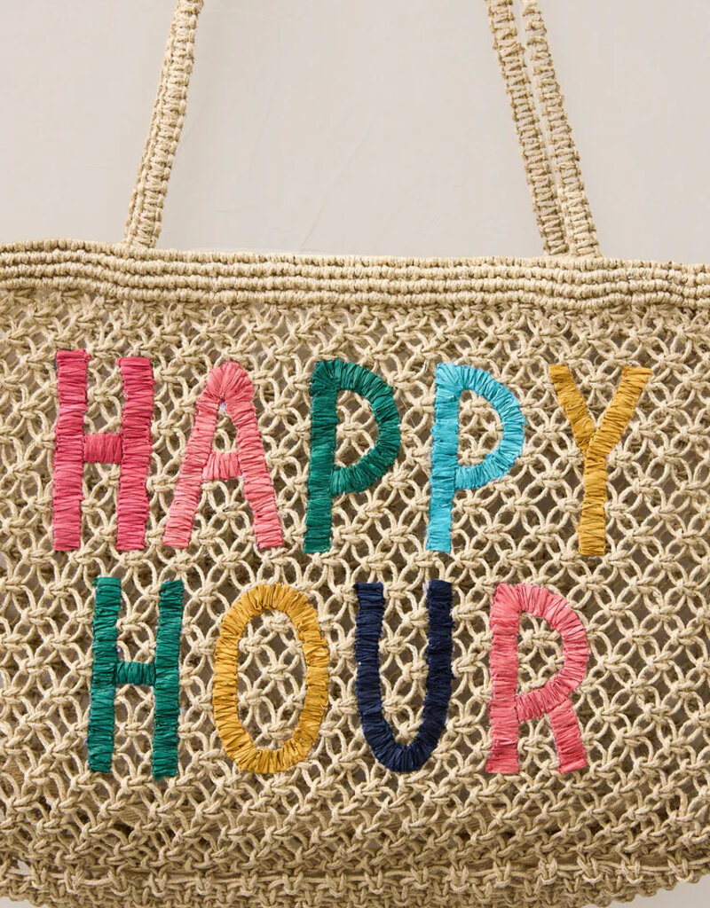 Z Supply Woven Jute Tote Bag