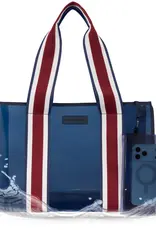 509 Broadway Rugby Stripe Jelly Tote Bag