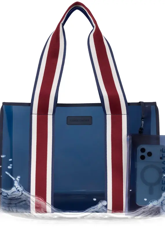 509 Broadway Rugby Stripe Jelly Tote Bag
