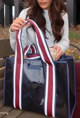 509 Broadway Rugby Stripe Jelly Tote Bag