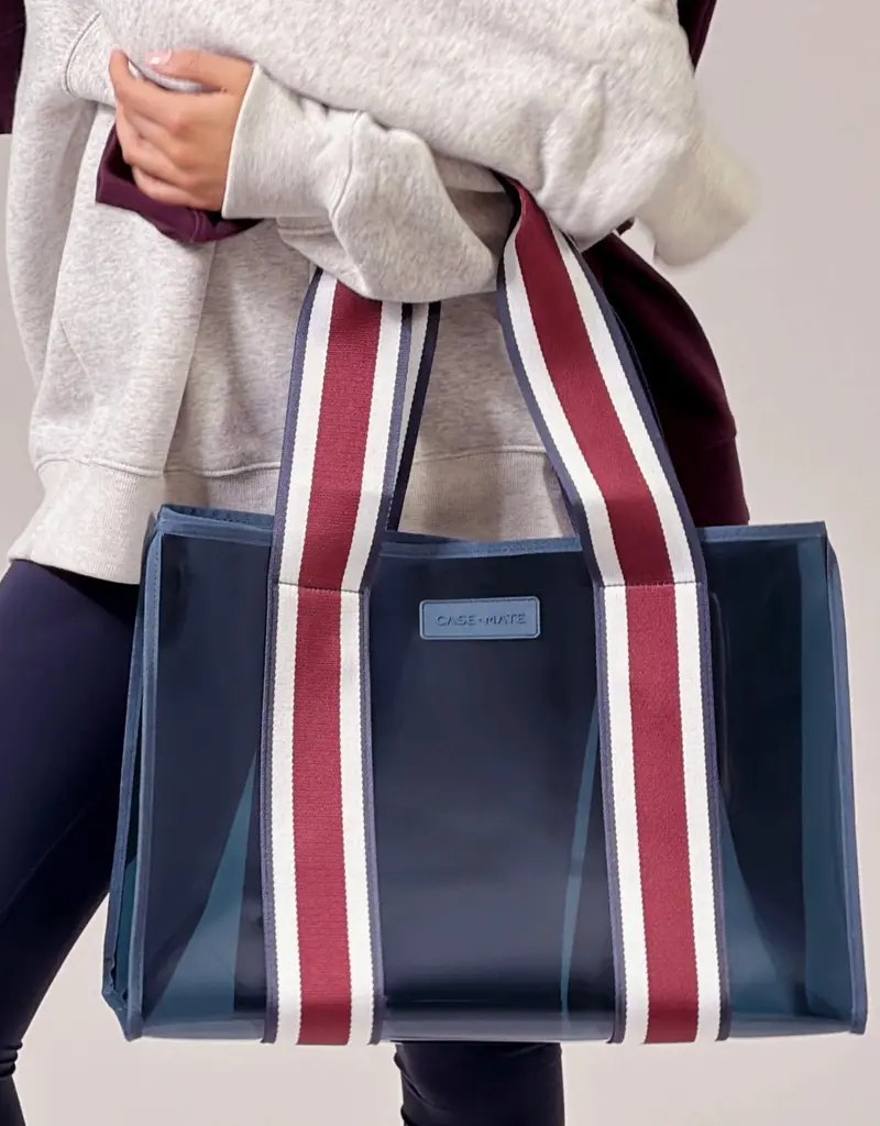509 Broadway Rugby Stripe Jelly Tote Bag