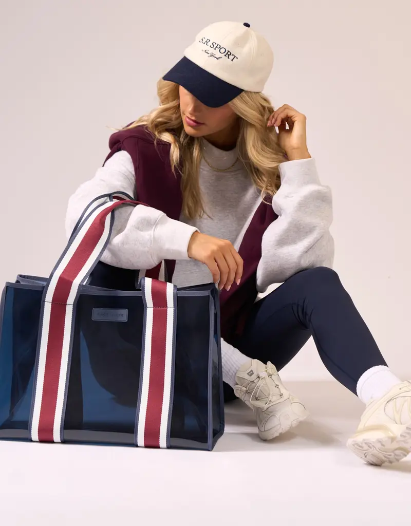 509 Broadway Rugby Stripe Jelly Tote Bag