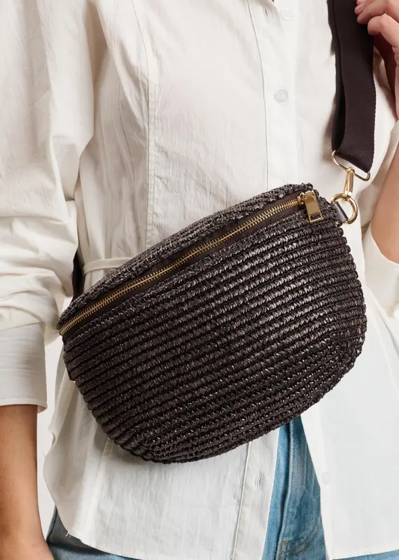 509 Broadway Large Checkered Belt Bag