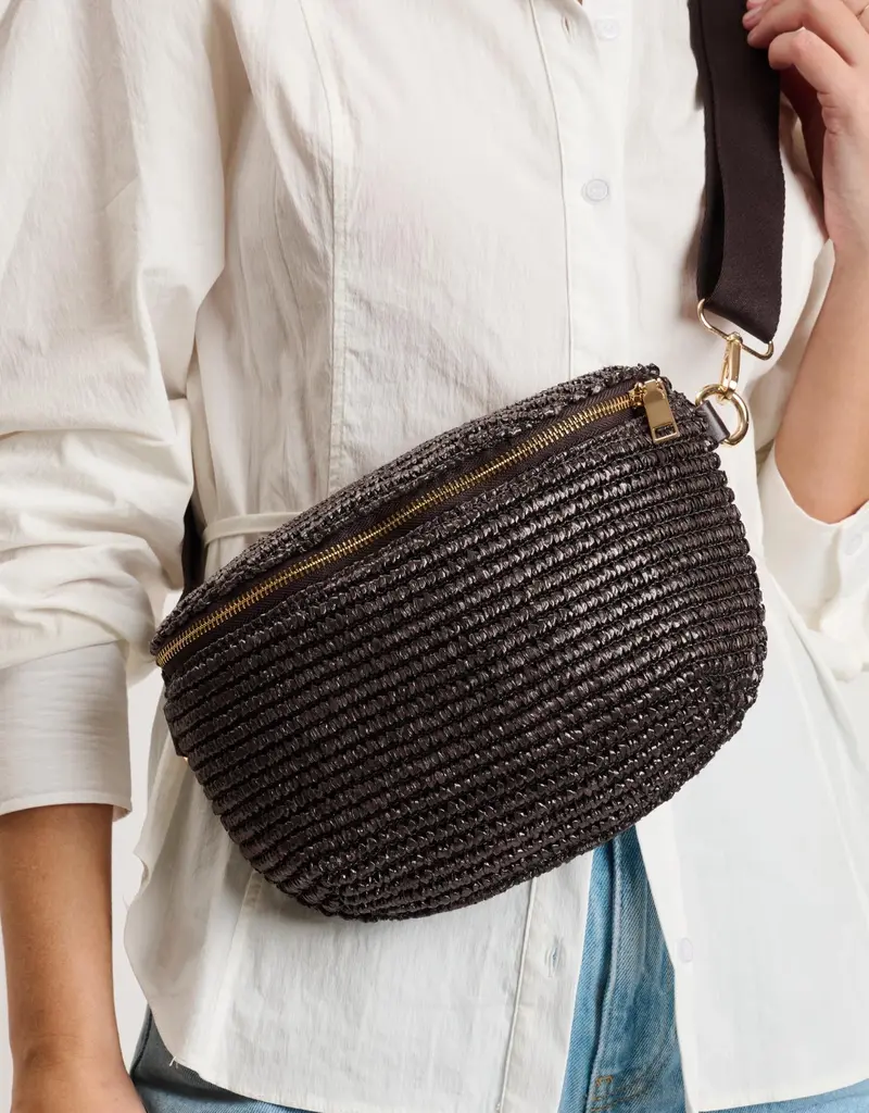 509 Broadway Large Checkered Belt Bag