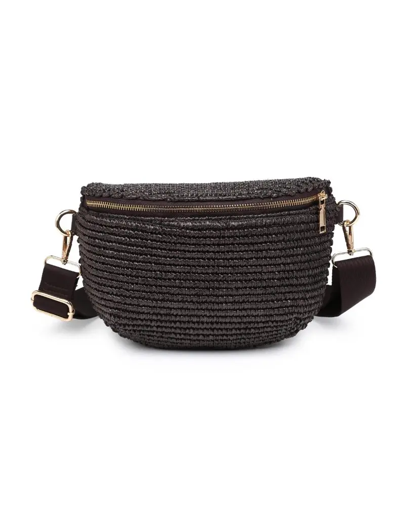 509 Broadway Large Checkered Belt Bag