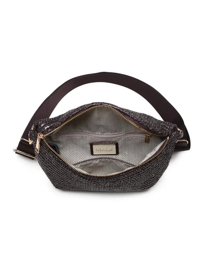 509 Broadway Large Checkered Belt Bag