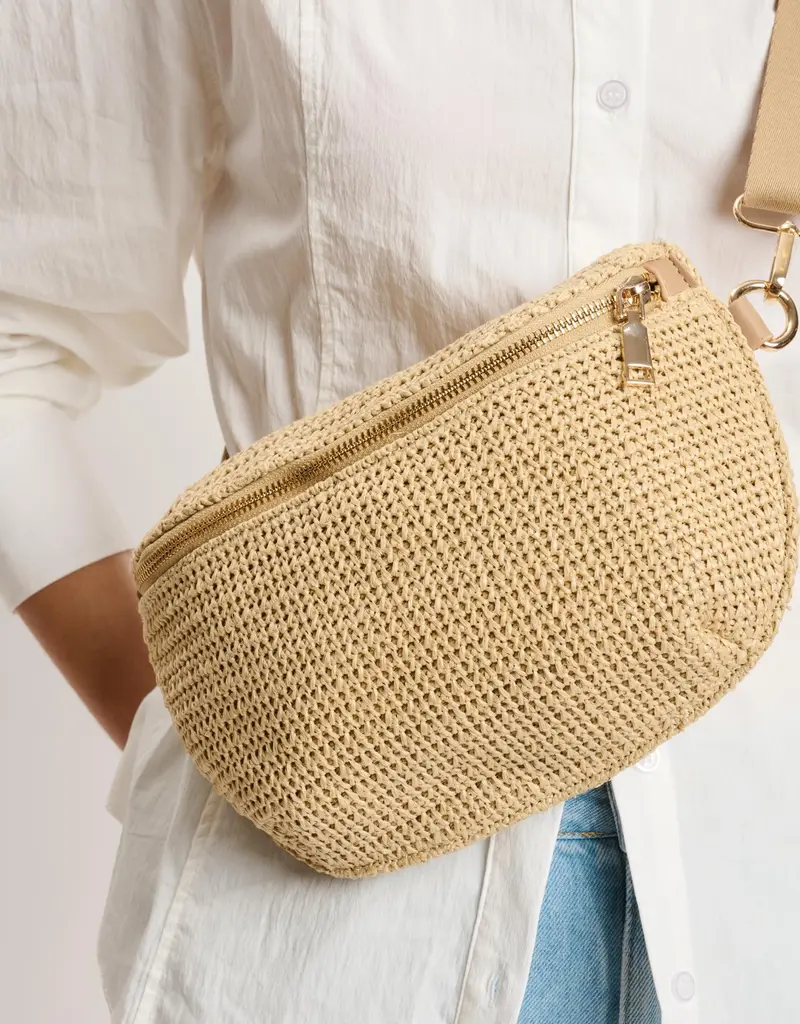 509 Broadway Large Checkered Belt Bag