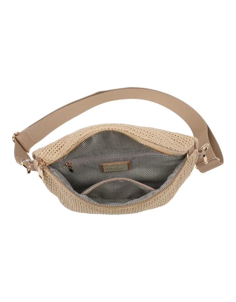 509 Broadway Large Checkered Belt Bag