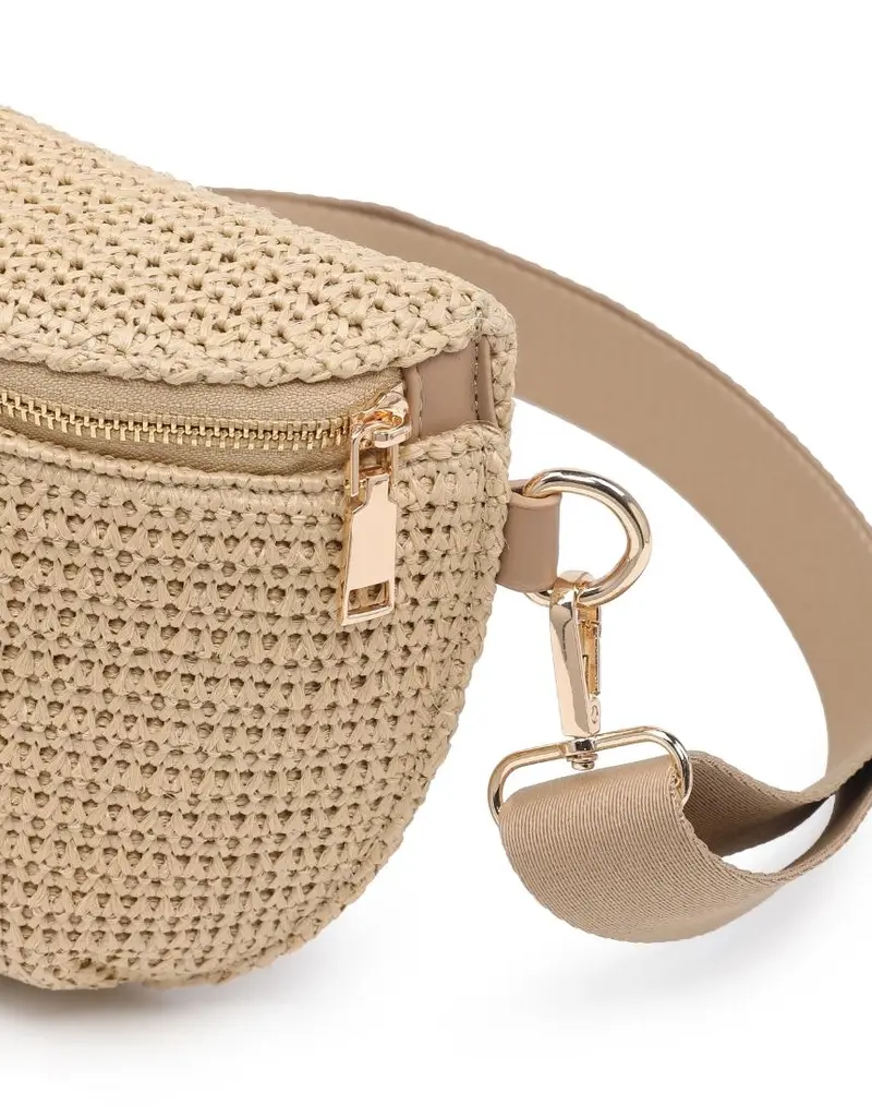 509 Broadway Large Checkered Belt Bag