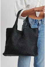 509 Broadway Solana Woven Leather Tote