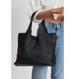 509 Broadway Solana Woven Leather Tote