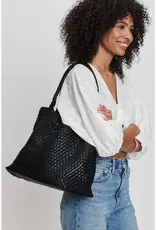 509 Broadway Solana Woven Leather Tote