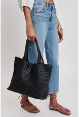 509 Broadway Solana Woven Leather Tote