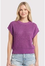 509 Broadway Open Weaved S/S Sweater