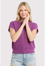 509 Broadway Open Weaved S/S Sweater