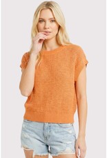 509 Broadway Open Weaved S/S Sweater