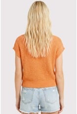 509 Broadway Open Weaved S/S Sweater