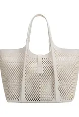 509 Broadway Malia Laser Cut Leather Tote