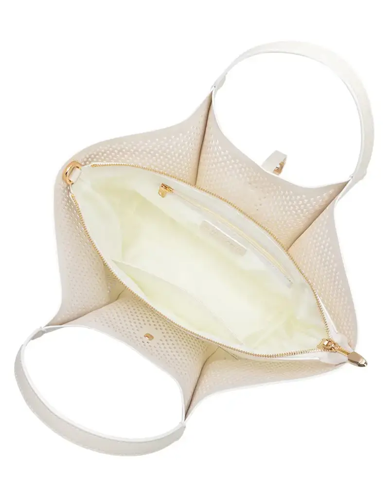 509 Broadway Malia Laser Cut Leather Tote