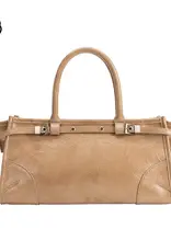 509 Broadway Rhonda Leather Top Handle Bag