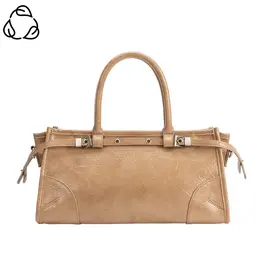 509 Broadway Rhonda Leather Top Handle Bag